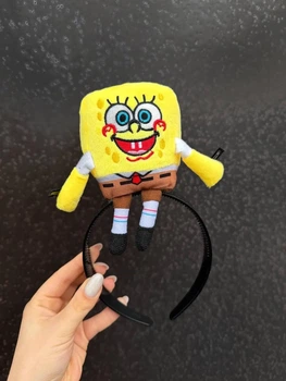 Трендовий обруч (обідок) з двома зажимами «SpongeBob Cute Band»