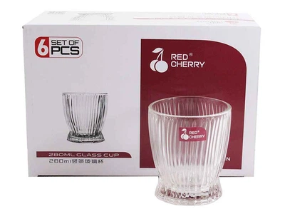 Набір склянок RED CHERRY 280мл 6шт 8395JW