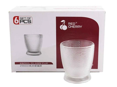 Набір склянок RED CHERRY 280мл 6шт 8395ZD