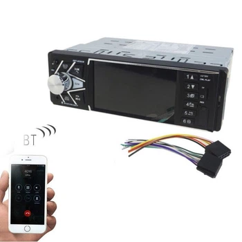 Мультимедийная автомагнитола 1DIN MP5 4038 BT 4.1 дюйма с Bluetooth пультом ДУ видео 1080P входом камеры заднего вида и RGB-подсветкой