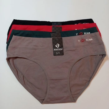 Трусы женские слипы 2XL однотонные Anttifu 01237 - 4 шт