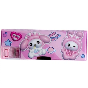 Пенал пластиковий з стругачкою "MYMELODY, Мелоді / KUROMI, Куромі" MIC (300021)