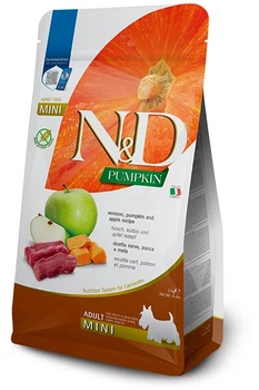 Беззерновой сухой корм Farmina N&D PUMPKIN DOG VENISON & APPLE ADULT MINI с олениной и яблоком 2кг