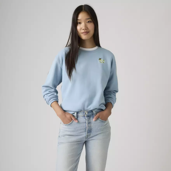 Женский свитер Levi's (199105448616) Graphic Everyday Crewneck L голубой