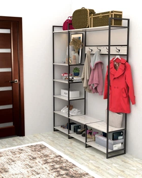 Прихожая в стиле лофт EcoLoft Сантеро DSP-1488-2 Дуб Кортона