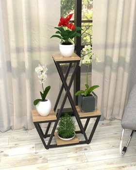 Подставка для цветов в стиле лофт EcoLoft Астрея DSP-1491-1 Дуб Аппалачи