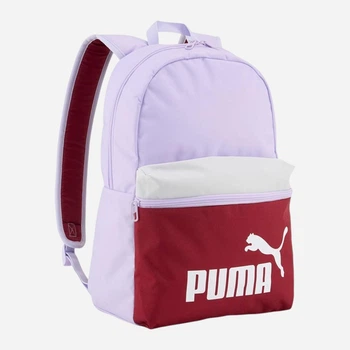 Рюкзак женский спортивный 22 л вмещает формат А4 Puma Phase Color Block Backpack 09117513 Light Lavender-Garnet Glow (4070032512174)