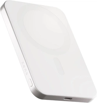 Powerbank Zens Slim Qi2 Aluminium 5000mAh Biały (8720618634658)