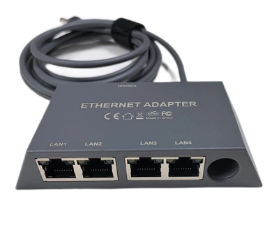 Адаптер сетевой Ethernet RZ-0198 для Starlink Mini спутниковой системы, 4-портовый гигабитный сетевой разветвитель (19400)