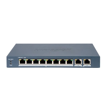 Коммутатор 10 портов управляемый Hikvision DS-3E1310P-EI(B) PoE