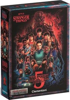 Пазли Clementoni Compact - Нетфлікс. Дивні дива. Сезон №5 / Netflix. Stranger Things / 1000 елементів (37096)