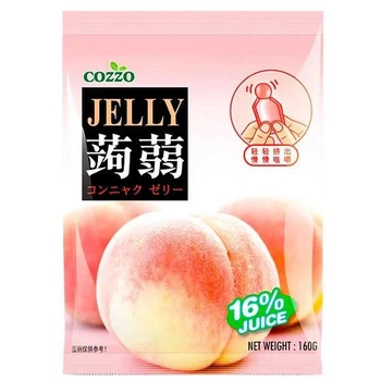 Желе порционное Cozzo Jelly Peach 160 г - персиковое желе с конжаком (конняку) (544291)