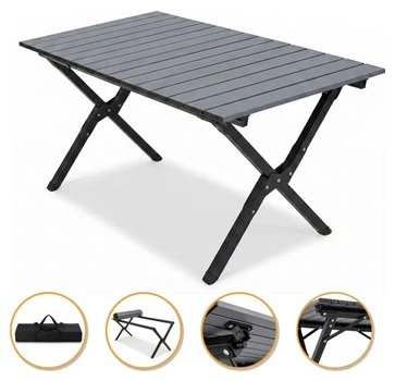 Міцний розкладний туристичний стіл LEOBRO Camp Black L (LB-1068) (LEO_LB-1068)