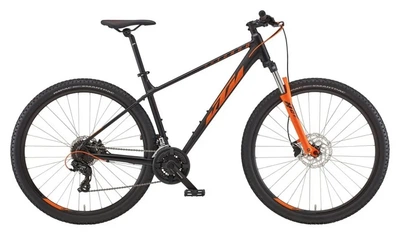 Велосипед KTM CHICAGO 272 27.5 " рама M / 43, чорний матовий (Помаранчевий), 2022 (ROU_6263475)