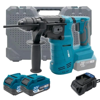 Акумуляторний перфоратор PROFI-TEC PPBH2520 POWERLine 20 В, 2.5 Дж, SDS-Plus, 2×4.0 А·год, зарядний пристрій, кейс