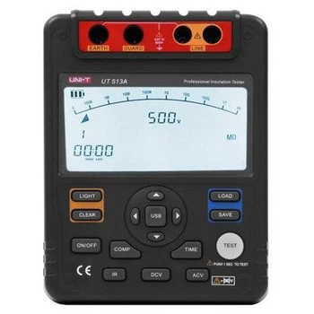 Мегаомметр UNI-T UT513A вимірювач опору ізольованих проводів для електромонтажу SKU_vendorCode