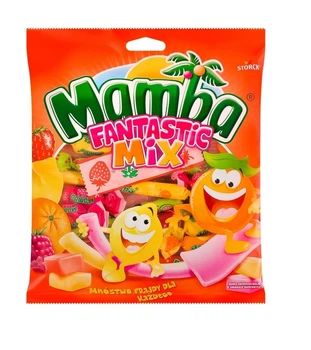 Жевательные конфеты Mamba Fantastic Mix 140 г. (4014400933406)