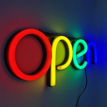 Вывеска OPEN неоновый светильник (USB, 3хАА)