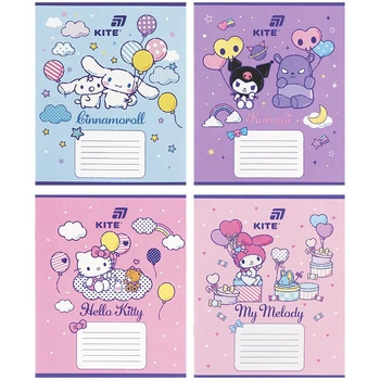 Набір зошитів Kite 12 аркушів коса лінія Hello Kitty-2 25 шт (HK26-235-2)