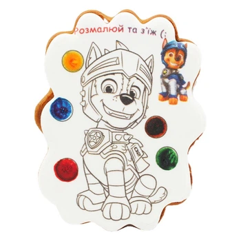 Пряник-расскарска Крафт Печиво Щенячий патруль - Paw Patrol Гонщик (85г)