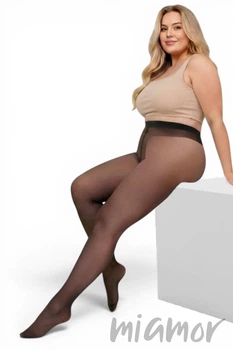 Колготки большого размера без шортиков GIULIA Prestige 20 Plus Size 6 Темно-серый