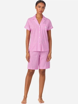 Піжама (сорочка + шорти) жіноча бавовняна Ralph Lauren 782644974 M Рожева (1159952707)