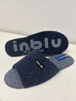 Чоловічі капці Inblu повстяні відкриті EU 1H 44 синій