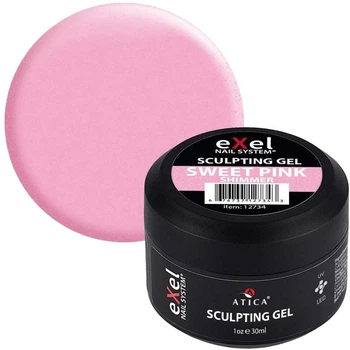 Гель моделирующий 08 Sweet Pink Shimmer Sculpting Gel Atica, 30 мл