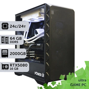 Ігровий комп'ютер GamePC Ultra #588 Core Ultra 9 285K/64 GB/SSD 2TB/GeForce RTX 5080 16GB збірка для кіберспорту сучасних ігор стриму