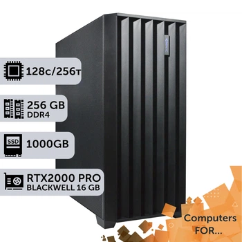 Комп'ютер Power Up #31 для REVIT/AMD EPYC 7С13 x2/256 GB/SSD 1TB/NVIDIA Quadro RTX PRO 2000B 16GB для проектування та інженерії оптимізовано для роботи з CAD-програмами призначеними для 2D та 3D-проектування