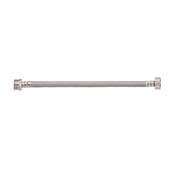 Шланг гибкий для подключения воды INVENA нр-вн 3/8"x3/8" 30 см нержавеющая оплетка WS-09-030
