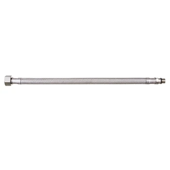 Шланг гибкий для подключения смесителя INVENA нр-вн M10x3/8" 80 см нержавеющая оплетка WS-21-080