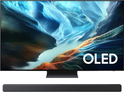 Комплект Телевизор Samsung OLED 83" QE83S90HAEXUA + Саундбар Q-серии Samsung HW-QS90H Graphite Black (HW-QS90H/UA)