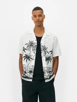 Сорочка Primark білий в візерунки TMQYU739 2XL