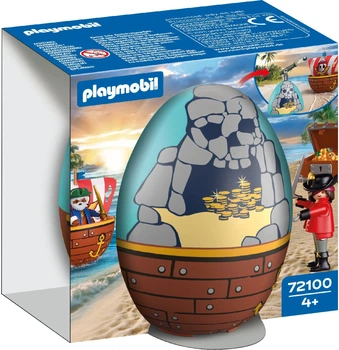 Конструктор Playmobil Креативне яйце: Пірати 34 деталі 72100 (4008789721006)