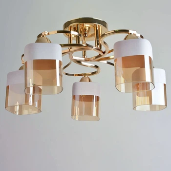 Люстра потолочная Light House SH-19279/5A FG 530*530*240 E27*5 золото