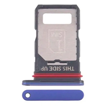 Держатель SIM-карты Motorola Edge 60 Pro, С разъемом на карту памяти, Синий - 734984