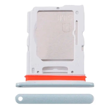 Держатель SIM-карты Samsung M556 Galaxy M55 5G, С разъемом на карту памяти, Зеленый - 736371