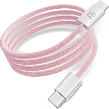 Кабель Make Type-C to Type-C PD 65W Nylon 1 м Pink (MCB-CN1PK)