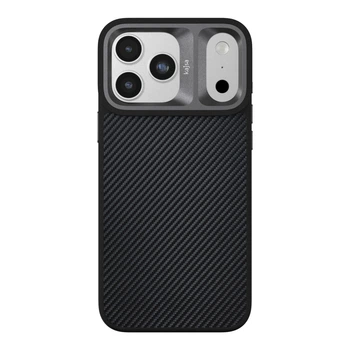 Чохол Premium Kajsa Glamorous Collection Straw Mat Pattern with MagSafe для iPhone 17 Pro Black B-Ring