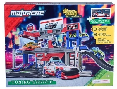 Garaż tuningowy Majorette JDM Legends Japan Series światło i dźwięk + Honda Civic 8504108000 (3467452077665)
