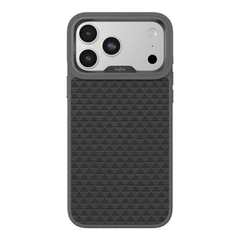 Чохол Premium Kajsa Glamorous Collection Pyramid Pattern with MagSafe для iPhone 17 Pro Grey O-Ring