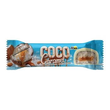Кокосовые батончики без сахара Coco Caramel FitWin, миндаль, 20 шт по 40 г