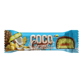 Кокосовые батончики без сахара Coco Caramel FitWin, ананас, 20 шт по 40 г