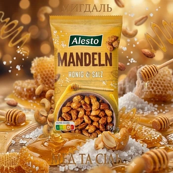 Миндаль Alesto с медом и солью 150 г