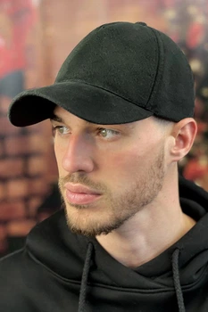 Чоловіча бейсболка Чорний Braxton із кашеміру