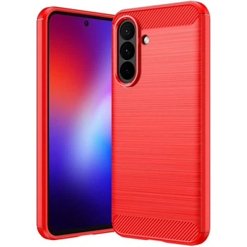 Силиконовый (TPU) чехол UniCase Carbon для Samsung Galaxy A27 (A276) - Red