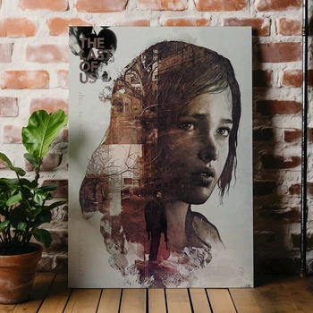 Интерьерная картина Одни из нас, Last Of Us, декор комнаты геймера, 42×30 см (id3829)