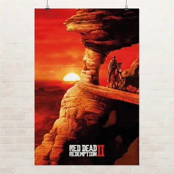 Постер Red Dead Redemption 2, RDR 2, плакат для геймера, A3 42×28 см (id3439)
