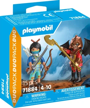 Набір іграшок Playmobil Duo Pack Дуель Новелмора проти Бернхема 15 деталей 71884 (4008789718846)